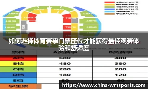 如何选择体育赛事门票座位才能获得最佳观赛体验和舒适度