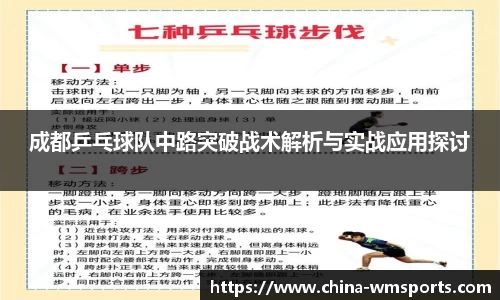 成都乒乓球队中路突破战术解析与实战应用探讨